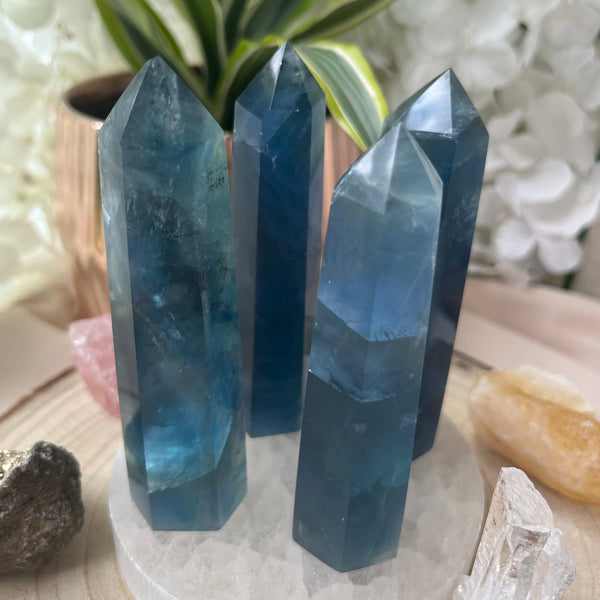 Blue Fluorite Point