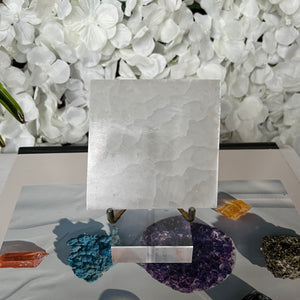 Selenite Square Charging Plate - Cleansing & Purification