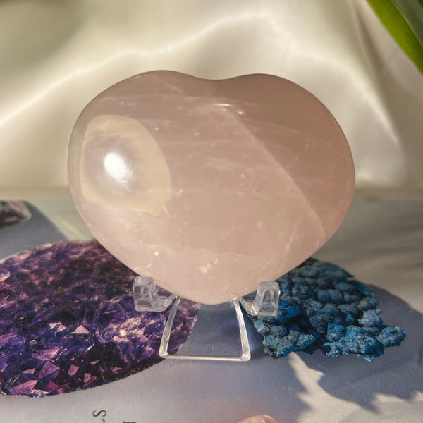 Rose Quartz Heart - Unconditional Love