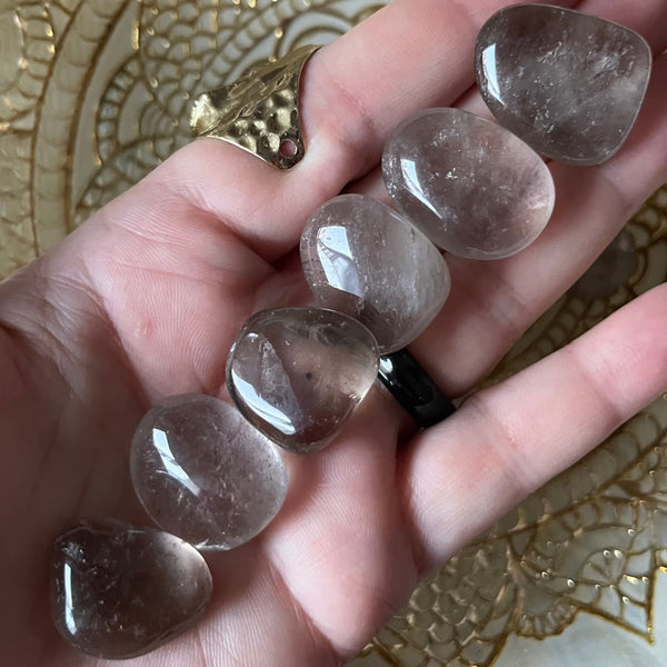 Smoky Quartz Tumblestones - Open Paths & Protection