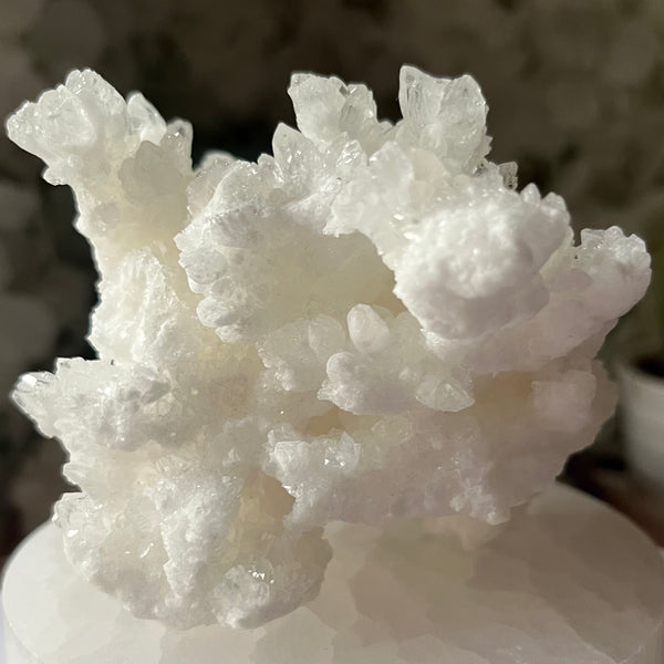 White Aragonite Cluster