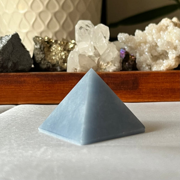 Angelite Pyramid  - Angelic Connection & Harmony