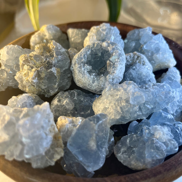 Celestite Mini Clusters - Spiritual Guidance & Mental Clarity