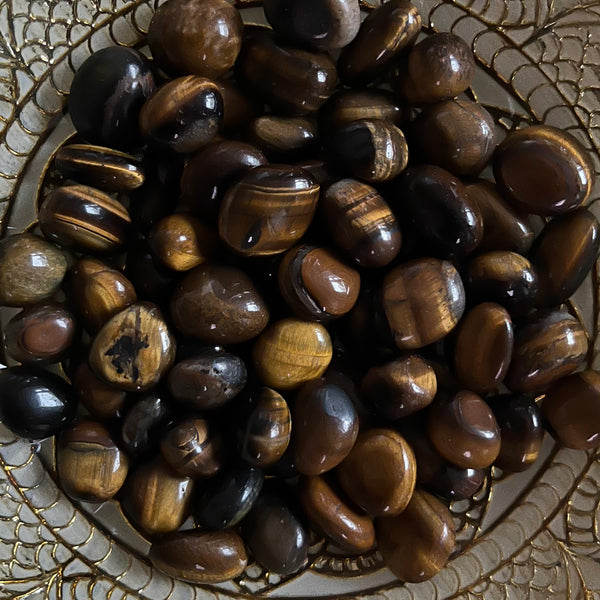 Tiger's Eye Gold Tumblestones (South Africa)