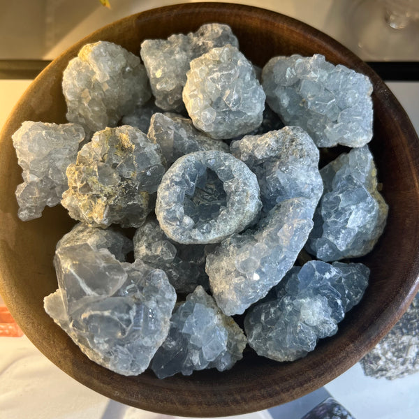 Celestite Mini Clusters - Spiritual Guidance & Mental Clarity