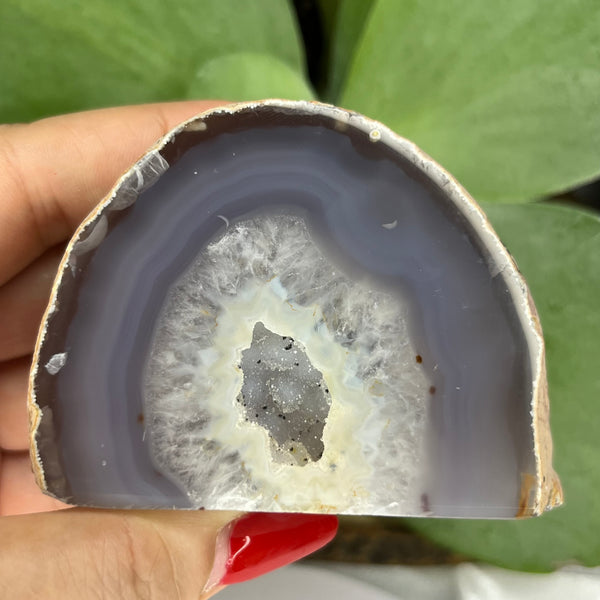 Natural Agate Cut Base Geode - Balance & Harmony