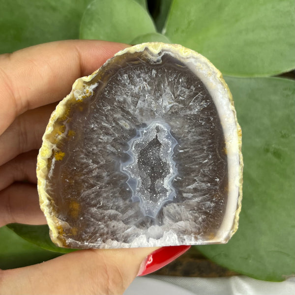 Natural Agate Cut Base Geode - Balance & Harmony