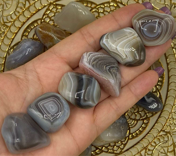 Banded Botswana Agate Tumblestones - Change & Balance