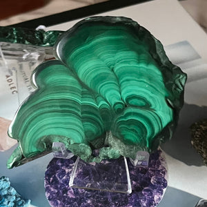 Malachite Slice - Courage & Vitality