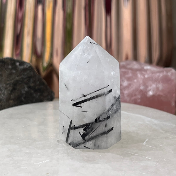 Tourmalined Quartz Point - Union & Happiness