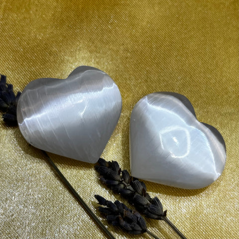 Selenite Heart - Cleansing & Purification