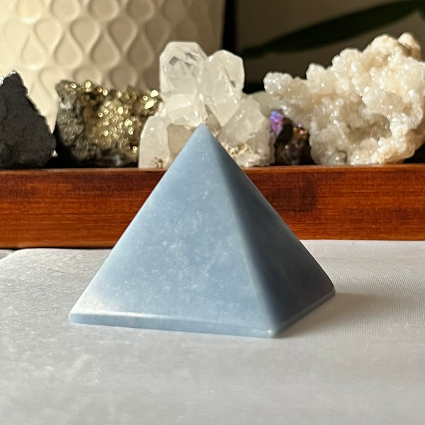 Angelite Pyramid  - Angelic Connection & Harmony