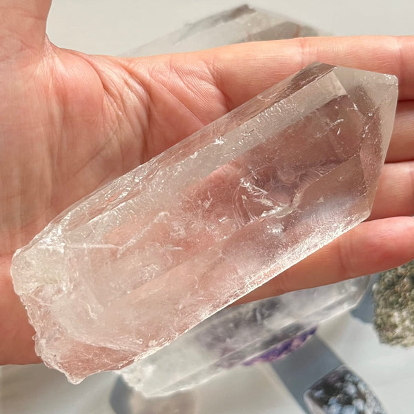 Clear Quartz (Rock Crystal) Points (10cm - 12cm) - Intuition & Wisdom