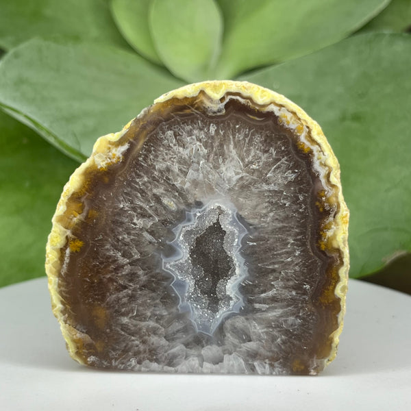 Natural Agate Cut Base Geode - Balance & Harmony