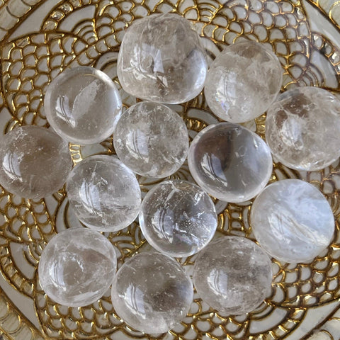 Girasol Quartz Round Tumblestones - Clarity & Focus