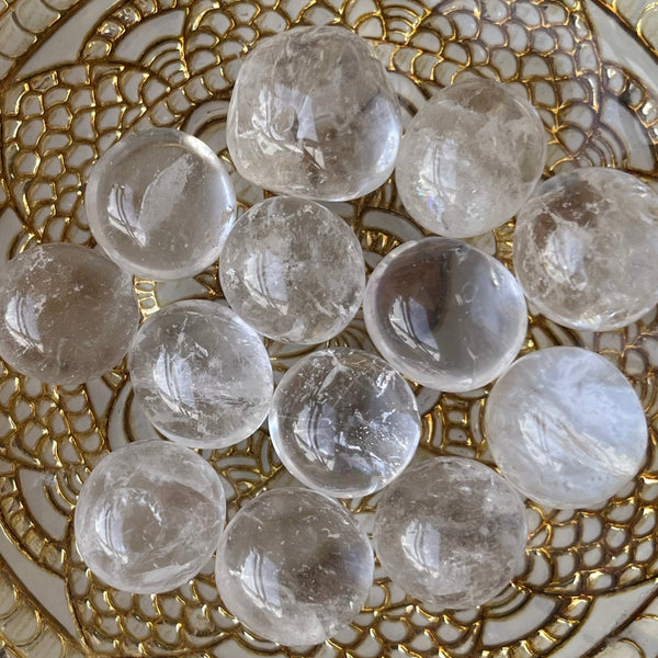 Clear Quartz Round Tumblestones