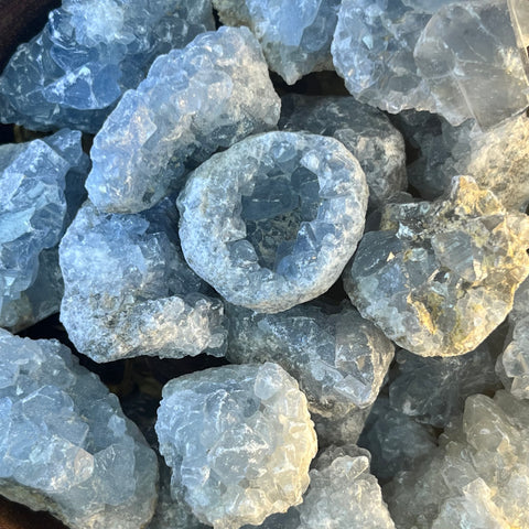 Celestite Mini Clusters - Spiritual Guidance & Mental Clarity