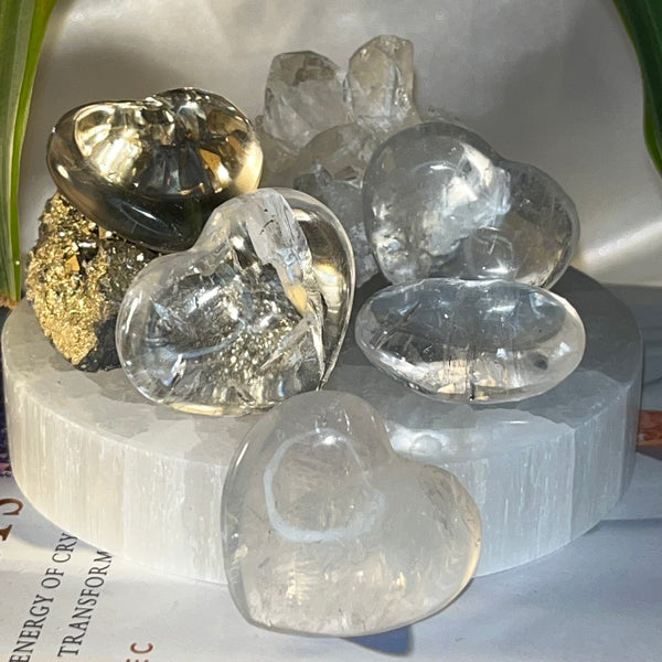 Clear Quartz Heart - Intuition & Wisdom