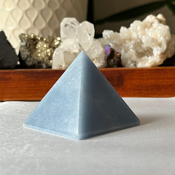 Angelite Pyramid  - Angelic Connection & Harmony