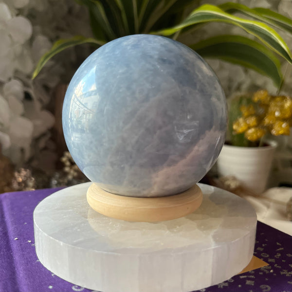 Blue Calcite Sphere