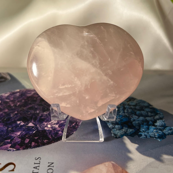 Rose Quartz Heart - Unconditional Love