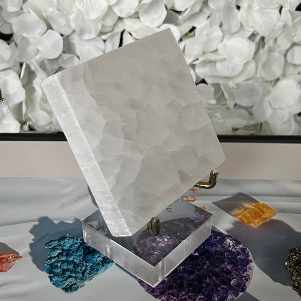 Selenite Square Charging Plate - Cleansing & Purification