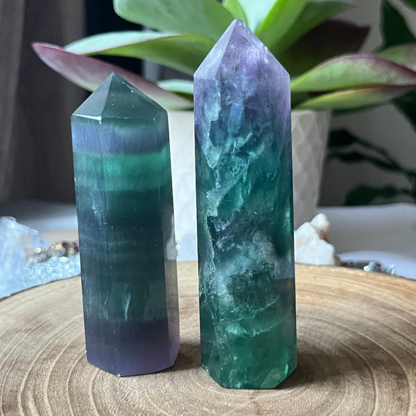 Fluorite Polished Point - Intuition & Protection