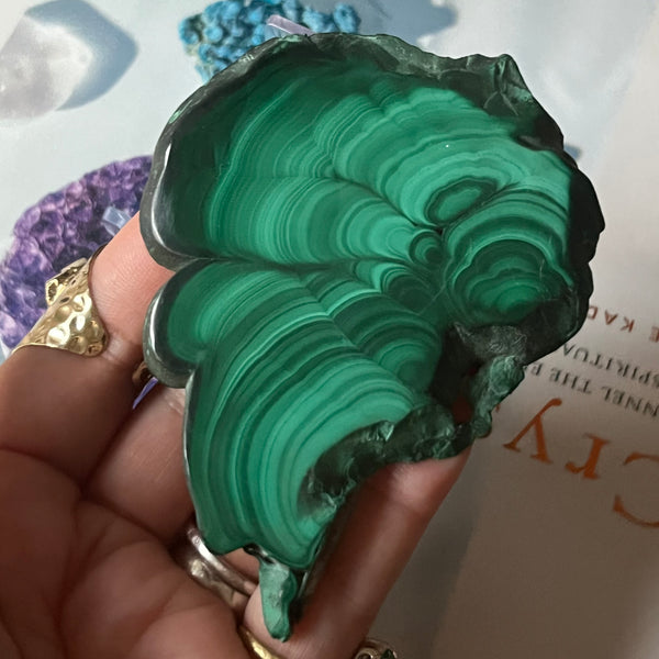 Malachite Slice - Courage & Vitality