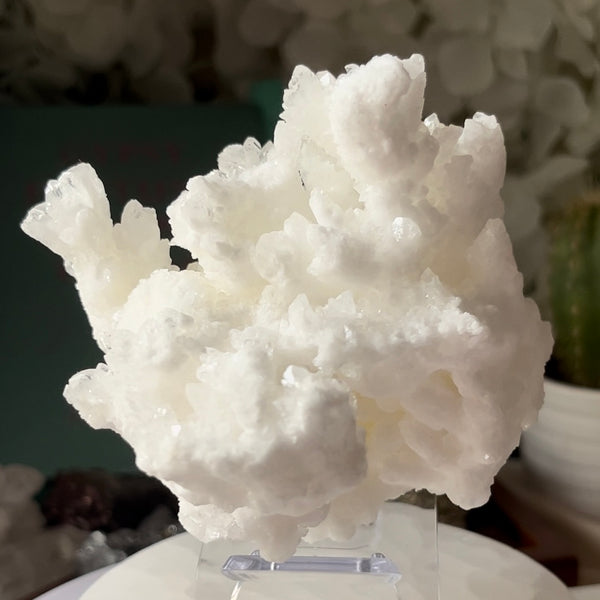 White Aragonite Cluster