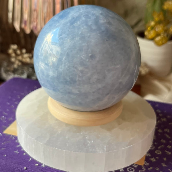 Blue Calcite Sphere