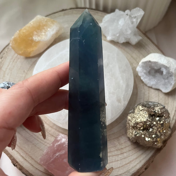 Blue Fluorite Point