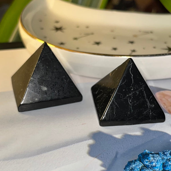 Shungite Pyramid - Stone of Life & Transmutation