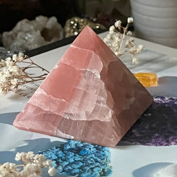 Rose Calcite Pyramid - Compassion & Empathy