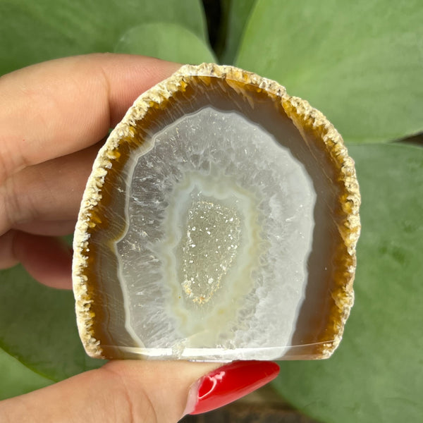 Natural Agate Cut Base Geode - Balance & Harmony