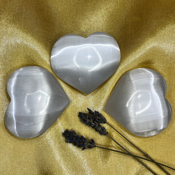 Selenite Heart - Cleansing & Purification