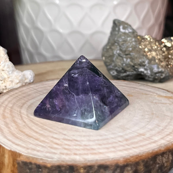 Fluorite Pyramid - Intuition & Protection