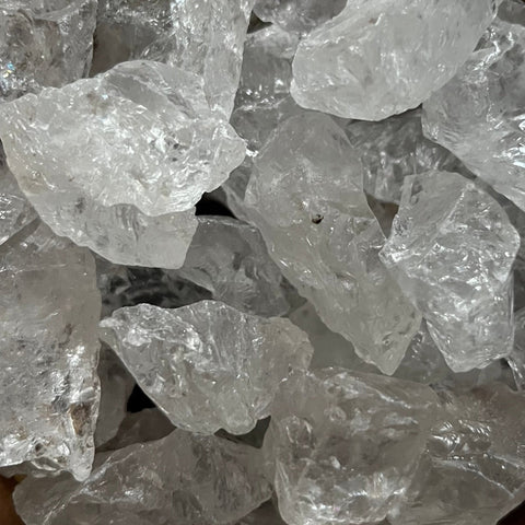 Small Rough Clear Quartz (Rock Crystal) Chunk - Intuition & Wisdom