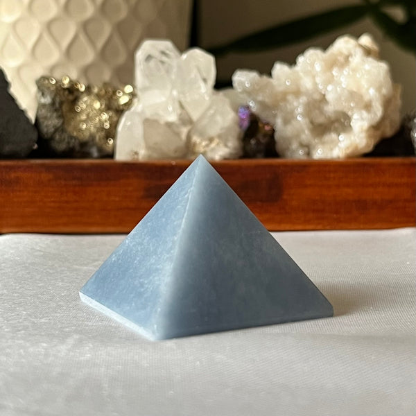 Angelite Pyramid  - Angelic Connection & Harmony