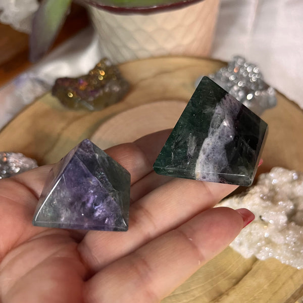 Fluorite Pyramid - Intuition & Protection