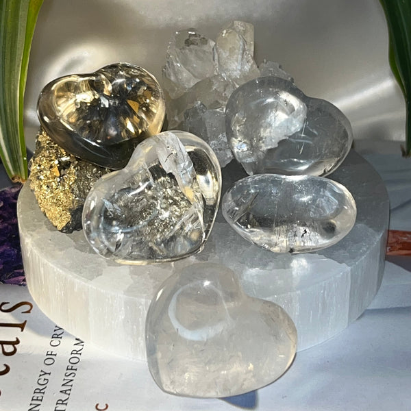 Clear Quartz Heart - Intuition & Wisdom