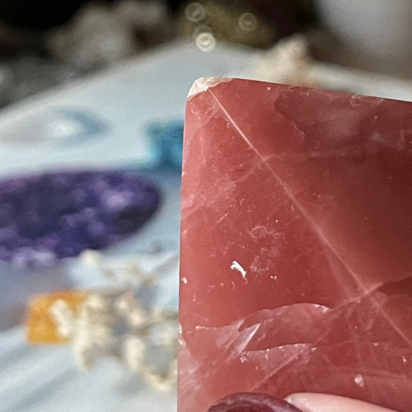 Rose Calcite Pyramid - Compassion & Empathy