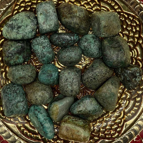 African Turquoise Tumblestones BD Crystals