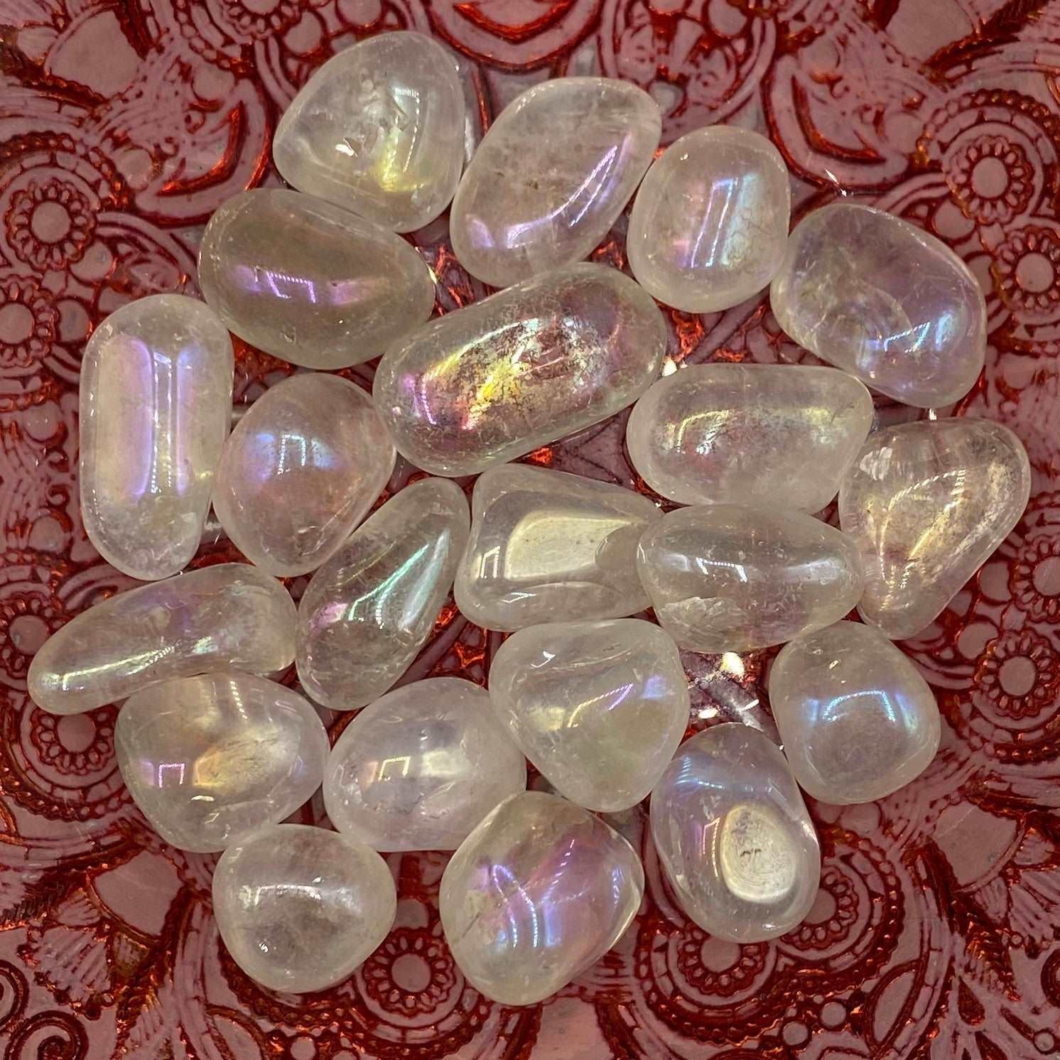 Angel Aura Quartz Tumblestones BD Crystals