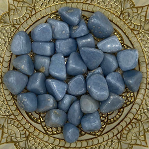 Angelite Tumblestones - Angelic Connection & Harmony BD Crystals