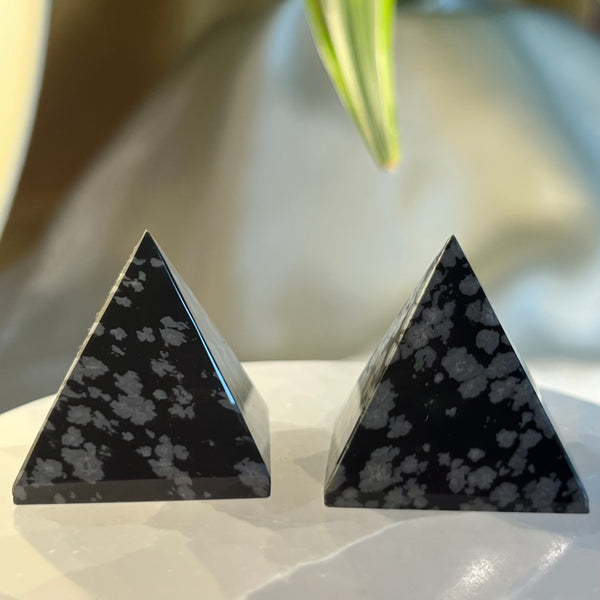 Snowflake Obsidian Pyramid - Renovation & Personal Strength