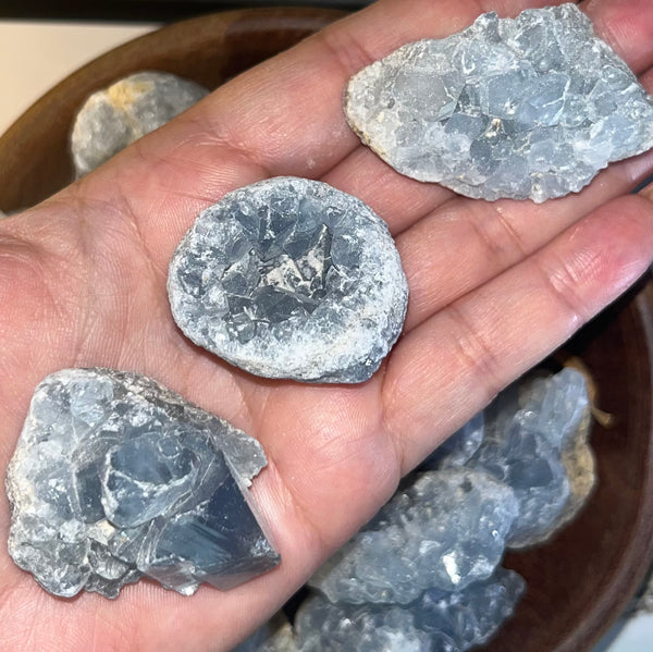 Celestite Mini Clusters - Spiritual Guidance & Mental Clarity