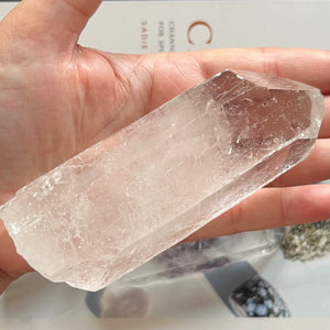 Clear Quartz (Rock Crystal) Rough Points (10cm - 12cm) - Intuition & Wisdom