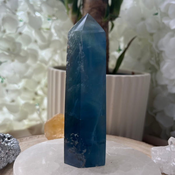 Blue Fluorite Point