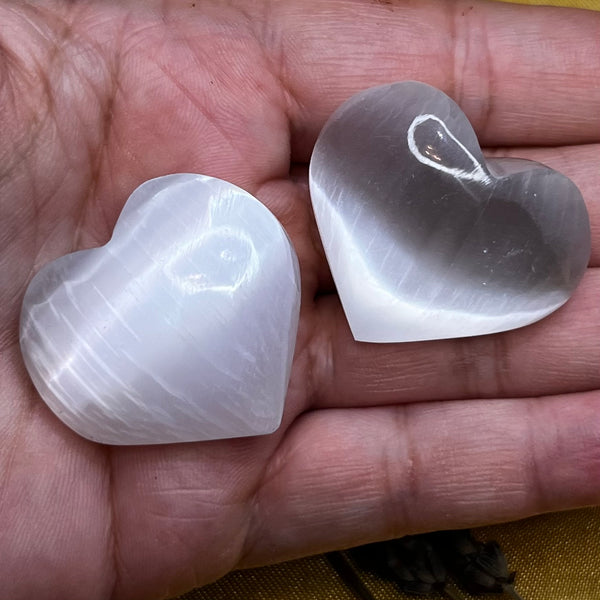 Selenite Heart - Cleansing & Purification