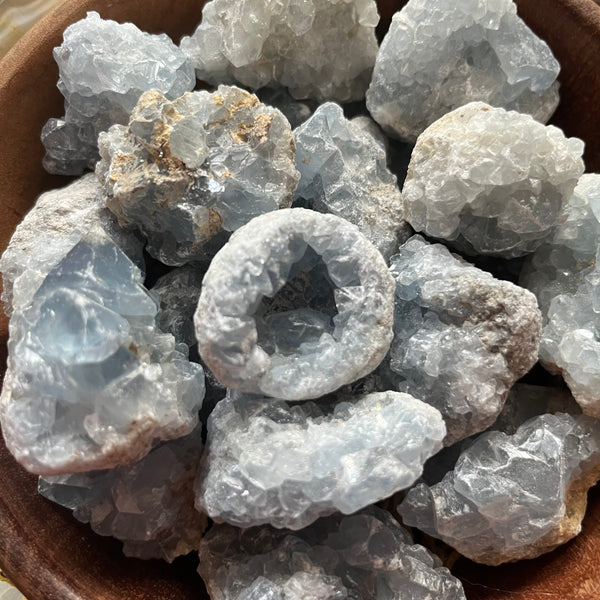 Celestite Mini Clusters - Spiritual Guidance & Mental Clarity